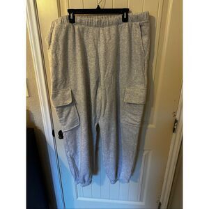 NWT Abercrombie & Fitch Jogger Gray Pocket Women’s Sweatpants Size XXL